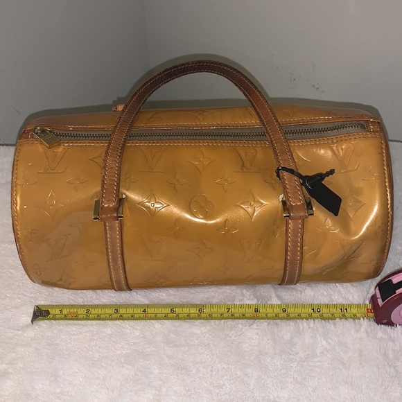 Louis Vuitton Yellow Vernis Monogram Barrel Bag - Picture 5 of 16